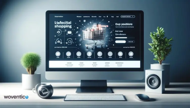 Woventico modern e-ticaret platformunun kullanıcı dostu arayüzünü gösteren ekran görüntüsü